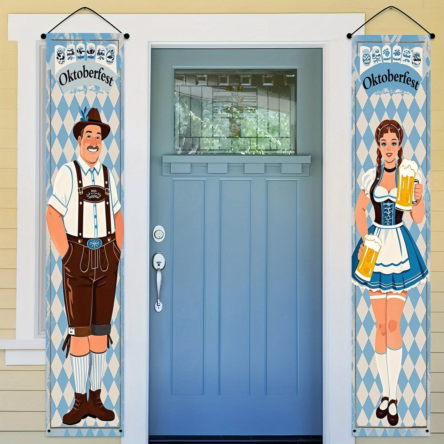 Oktoberfest-bannerset i polyester – WiesnWillkommen Oktoberfest 2026