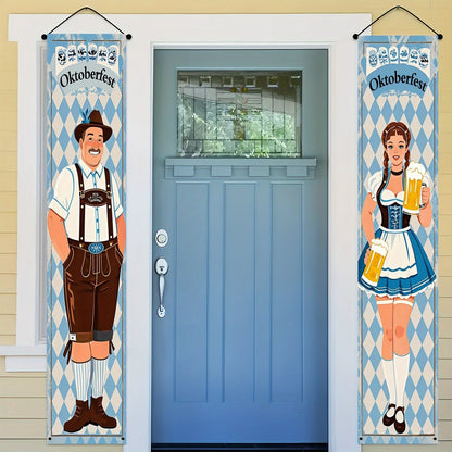 Oktoberfest-bannerset i polyester – WiesnWillkommen Oktoberfest 2026