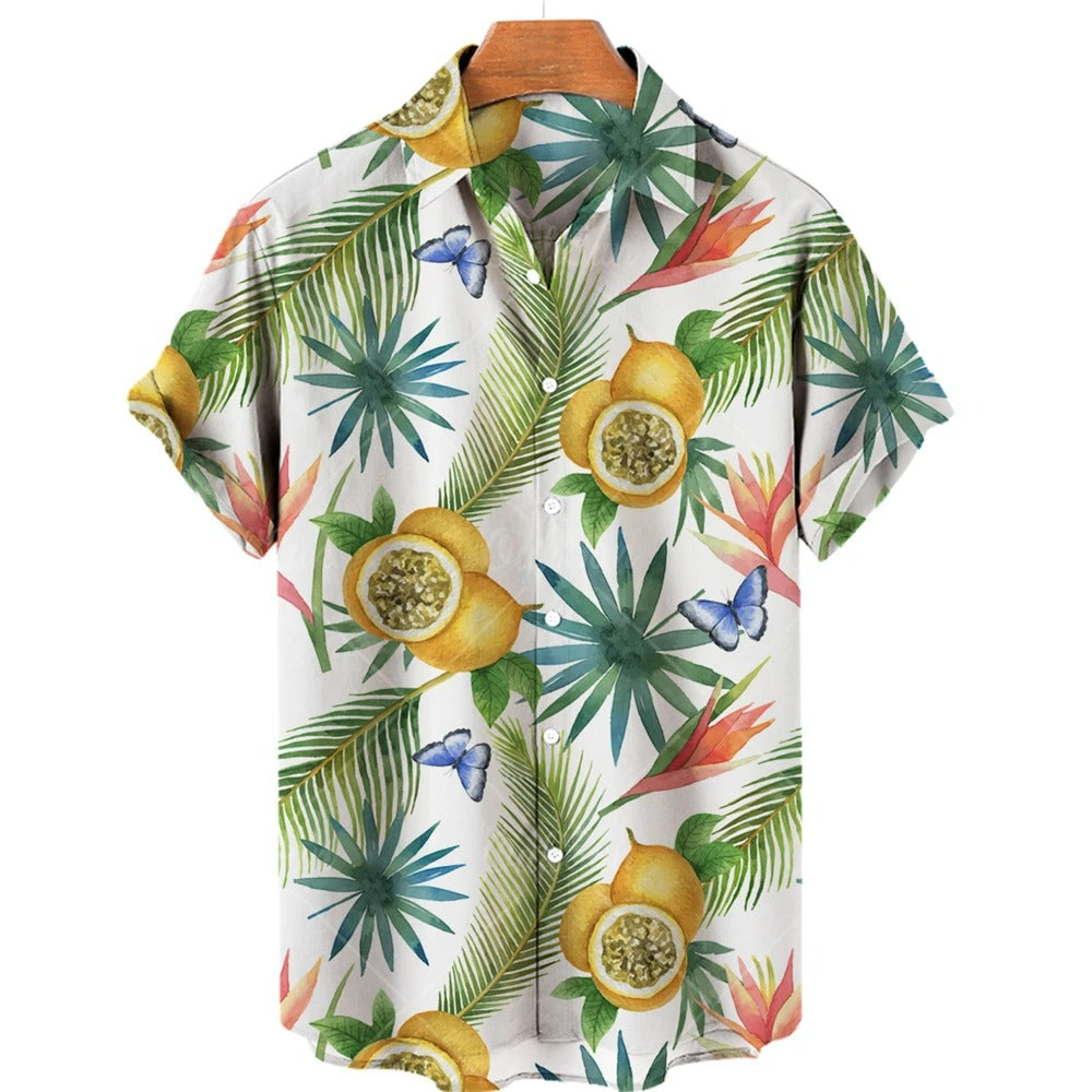 Tropisk Hawaiiskjorta med korta ärmar – Mateo