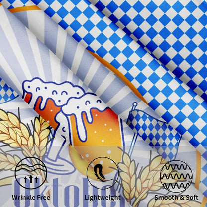 Rund duk i polyester (152 cm och 178 cm) – WiesnTisch Oktoberfest 2026