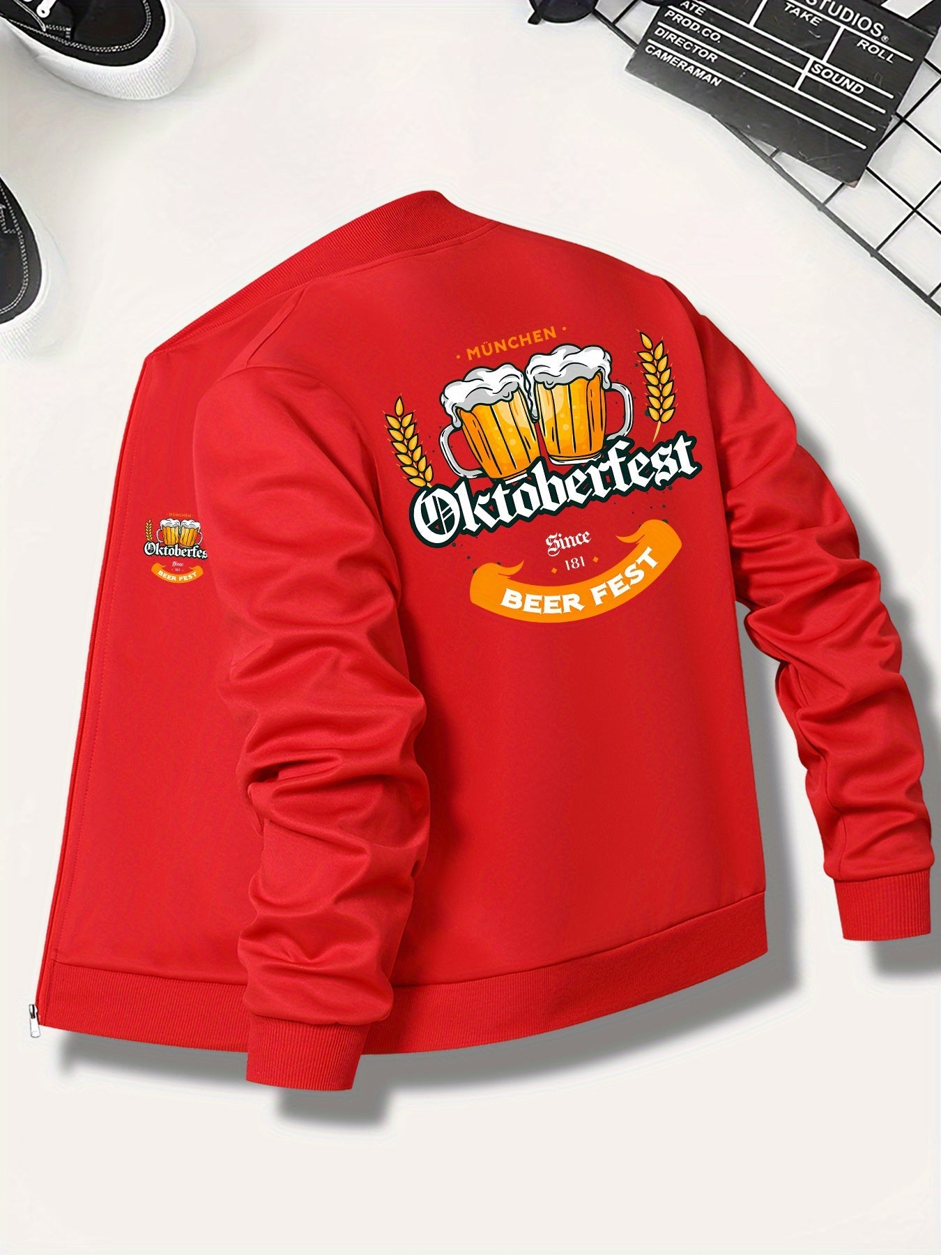 Herrbomberjacka med Oktoberfest-öltryck – Georg Oktoberfest 2026
