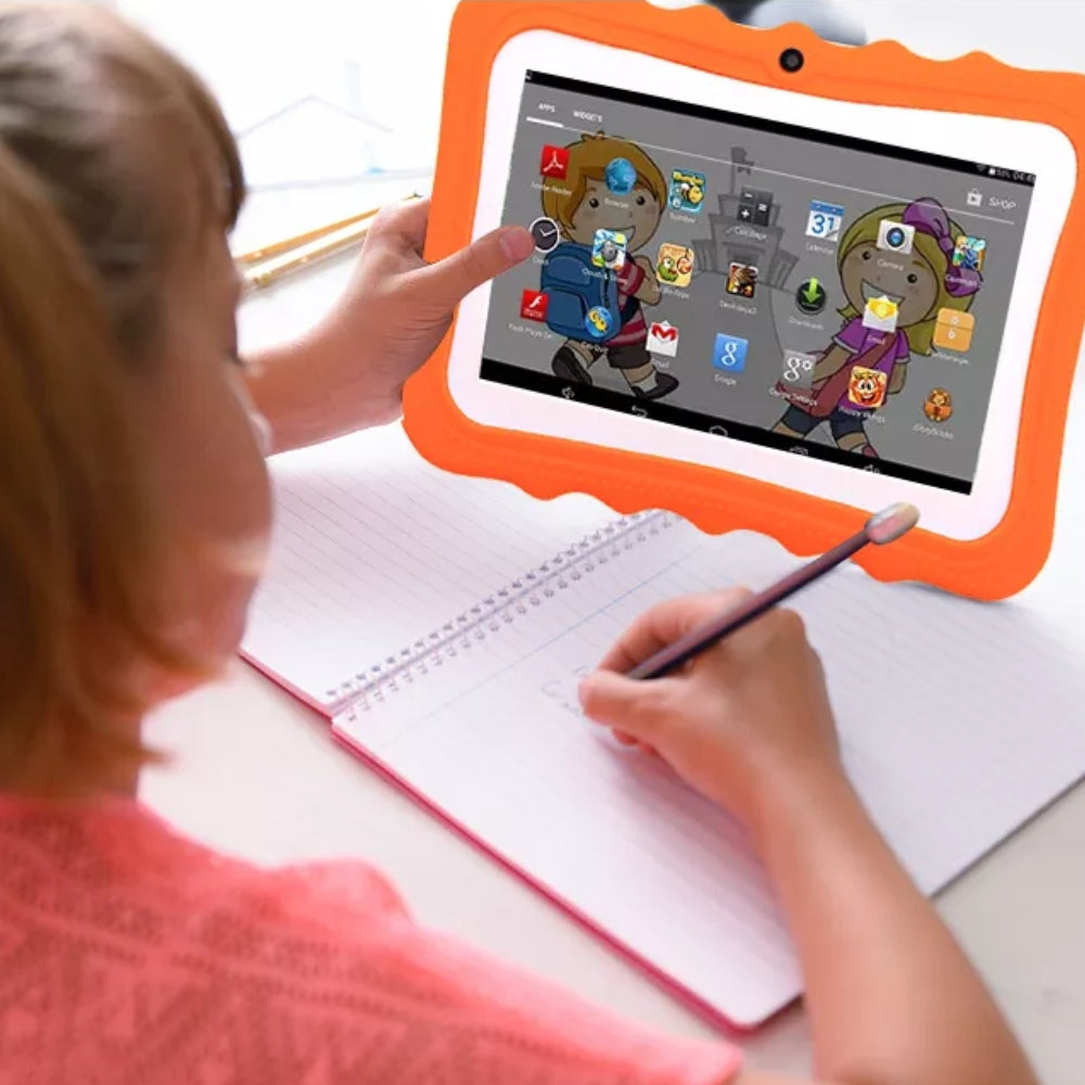 Barntablet med 7-tumsdisplay, stötskydd och barnlåsfunktion – LernTab Junior