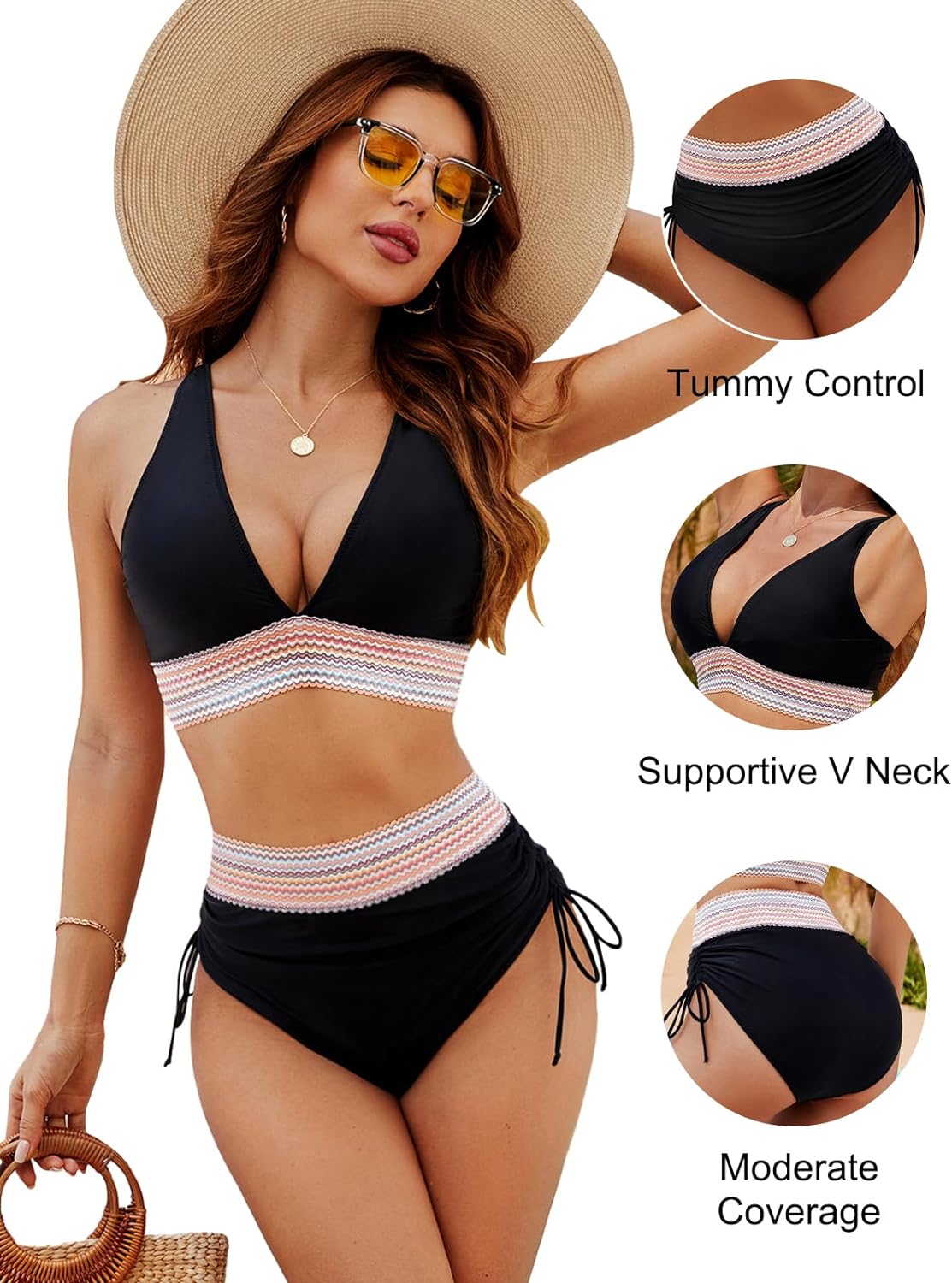 Bikini-set med magkontroll – Solaris