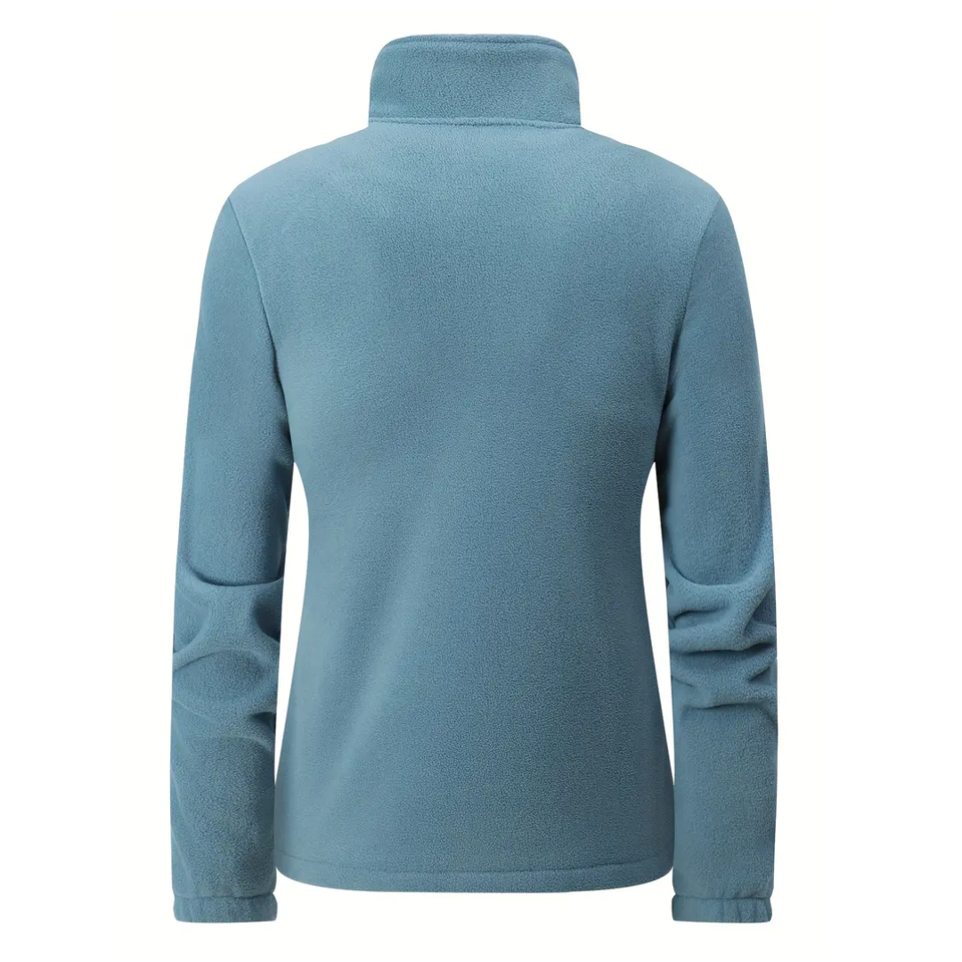Dam outdoorfleecejacka, varmt fodrad med plyschfoder – Liv