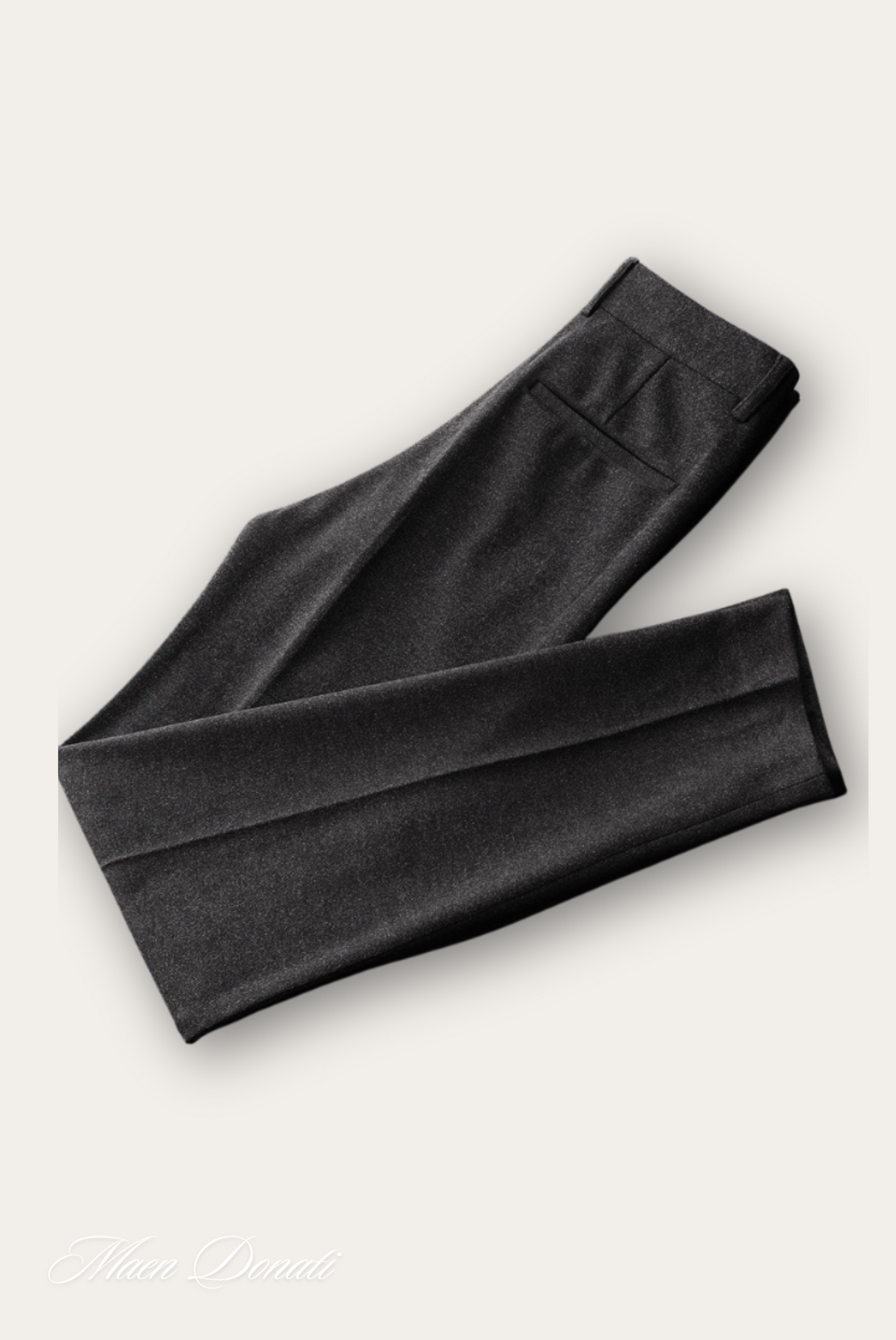 Schwarze Herrenanzughose, elegante Businessmode, hochwertige Stoffqualität.