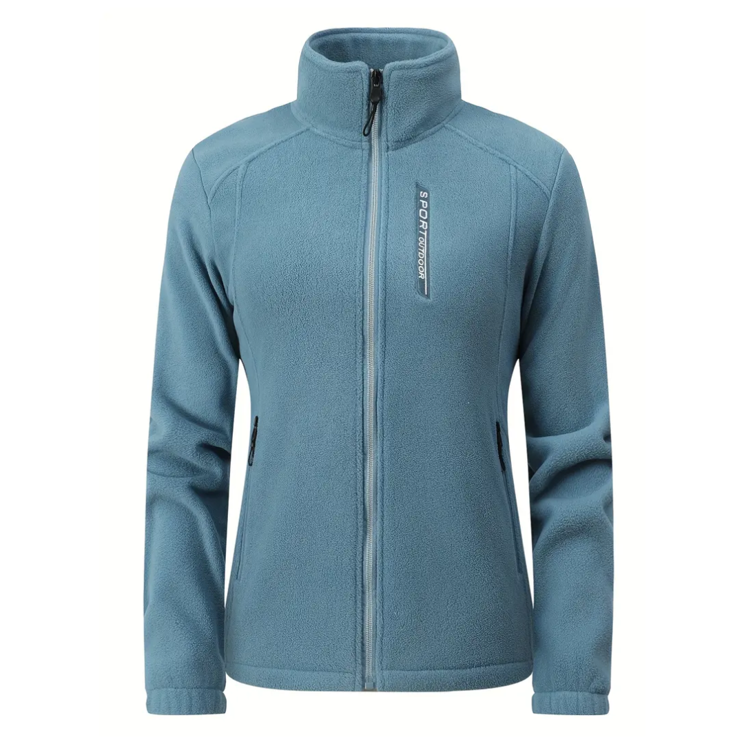 Dam outdoorfleecejacka, varmt fodrad med plyschfoder – Liv