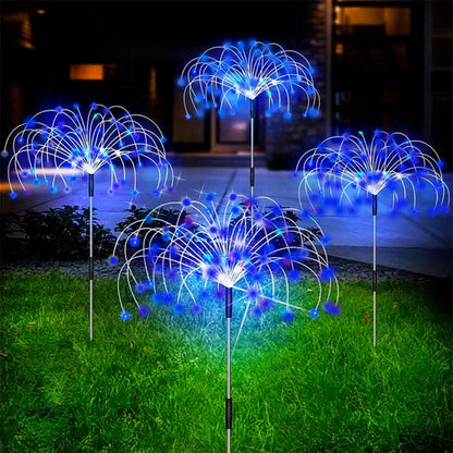 Vattentät solträdgårdslampa med fyrverkerieffekt – SparkGlow
