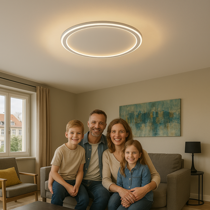 Skandinavisk LED taklampa – Modern, dimbar och stilren för vardagsrum, matsal och hall