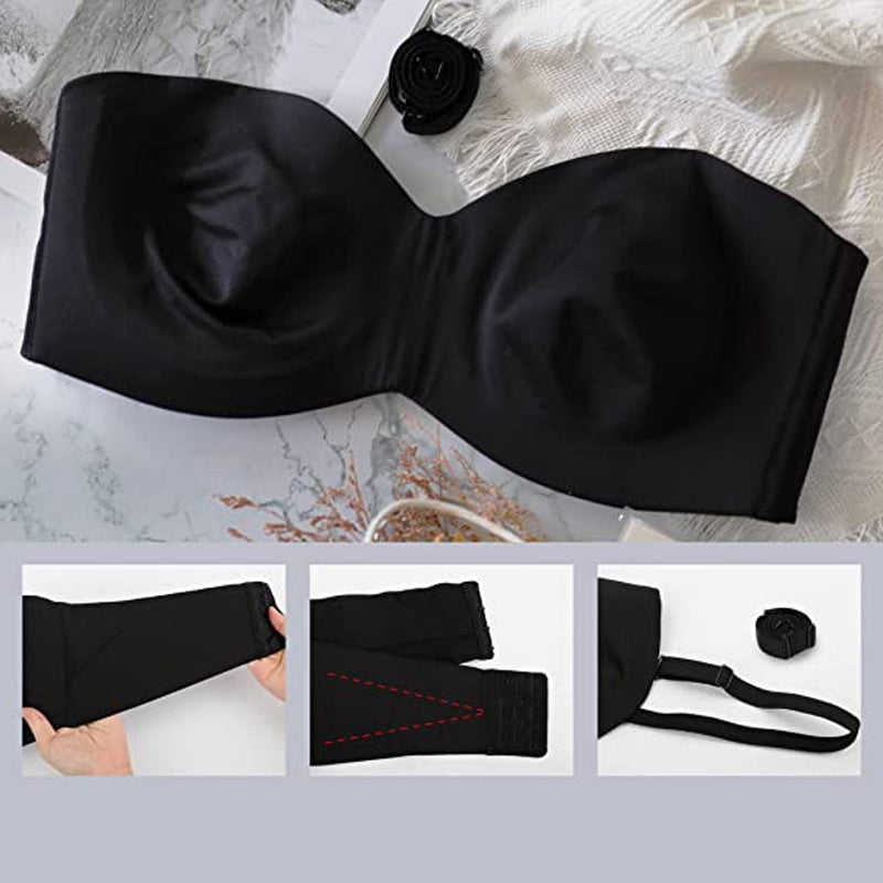 Sömlös bandeau-bh med avtagbara axelremmar – Camille