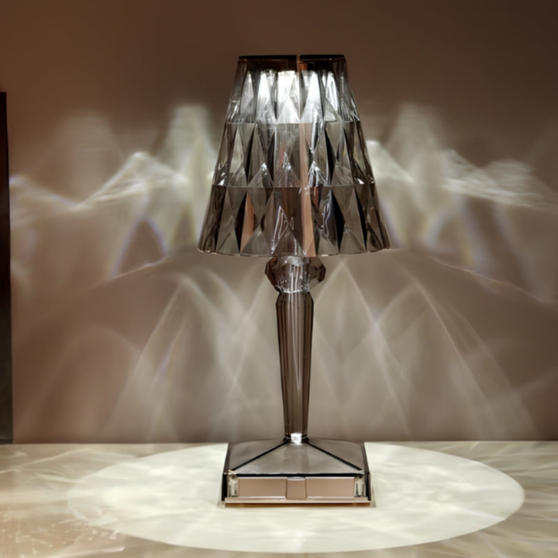 Kristallbordslampa med touch-kontroll - LumeCrystal