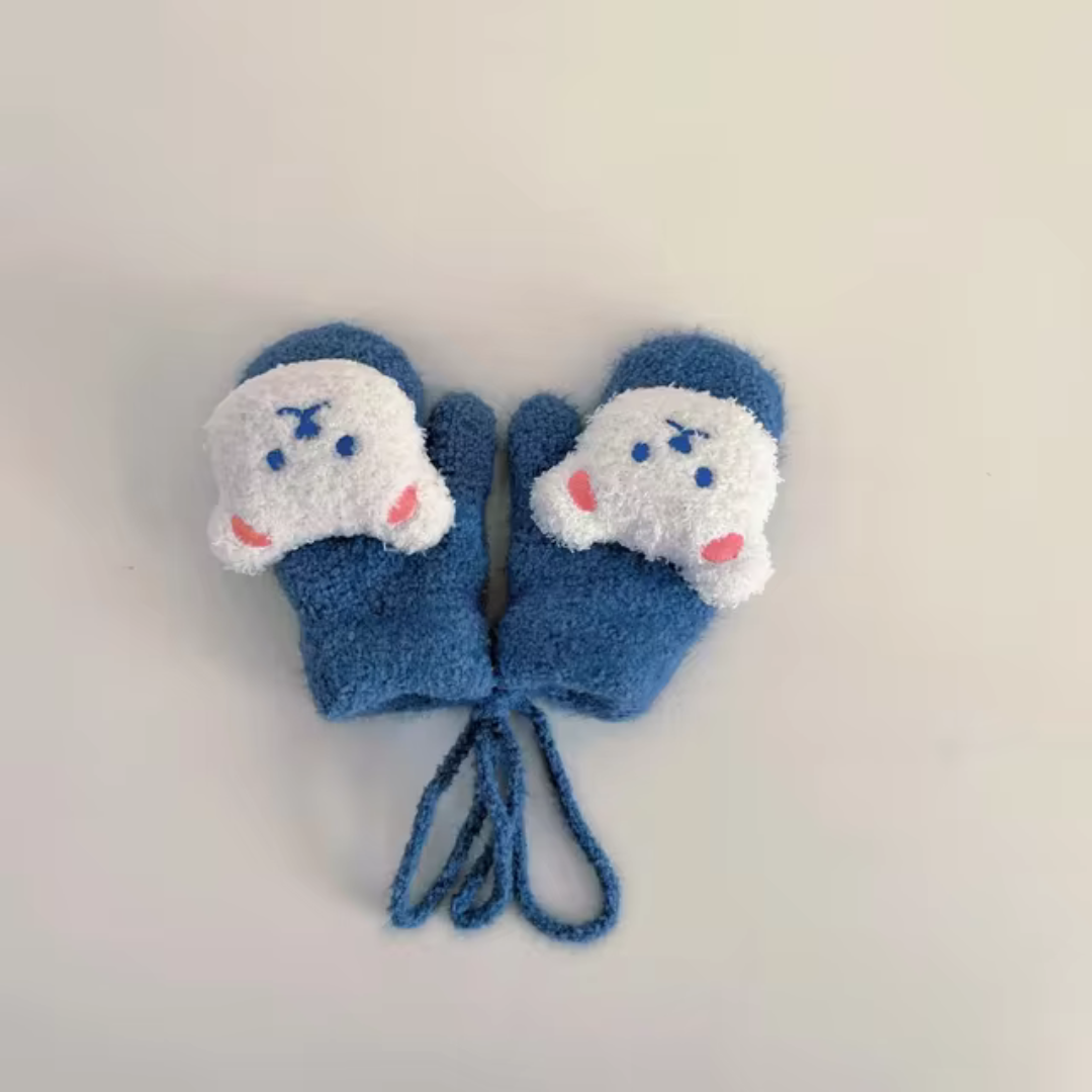 Barnens vinterhandskar med björnmotiv – TinyBear-handskar