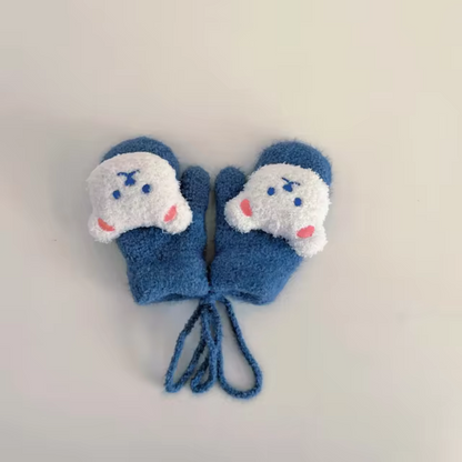 Barnens vinterhandskar med björnmotiv – TinyBear-handskar