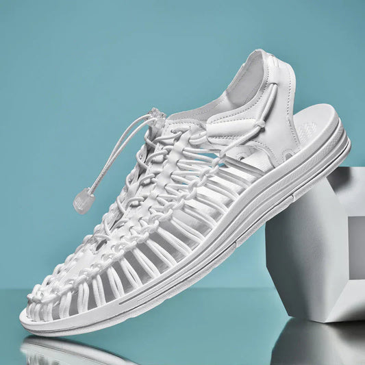 Stiliga herrsandaler i mesh - Renzo