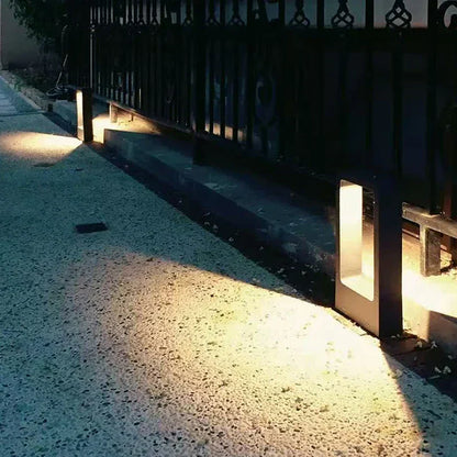 Wasserdichte LED-Rasenlampe, 15W, COB-LED, Außenbereich, Gartenbeleuchtung, schwarz.