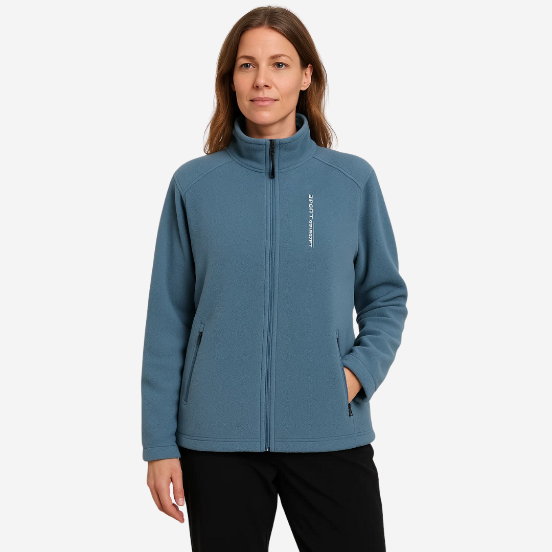 Dam outdoorfleecejacka, varmt fodrad med plyschfoder – Liv