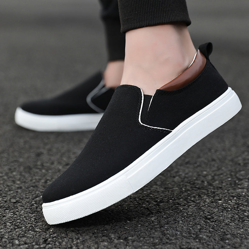 Slip-on-herrskor i canvas – Lennard