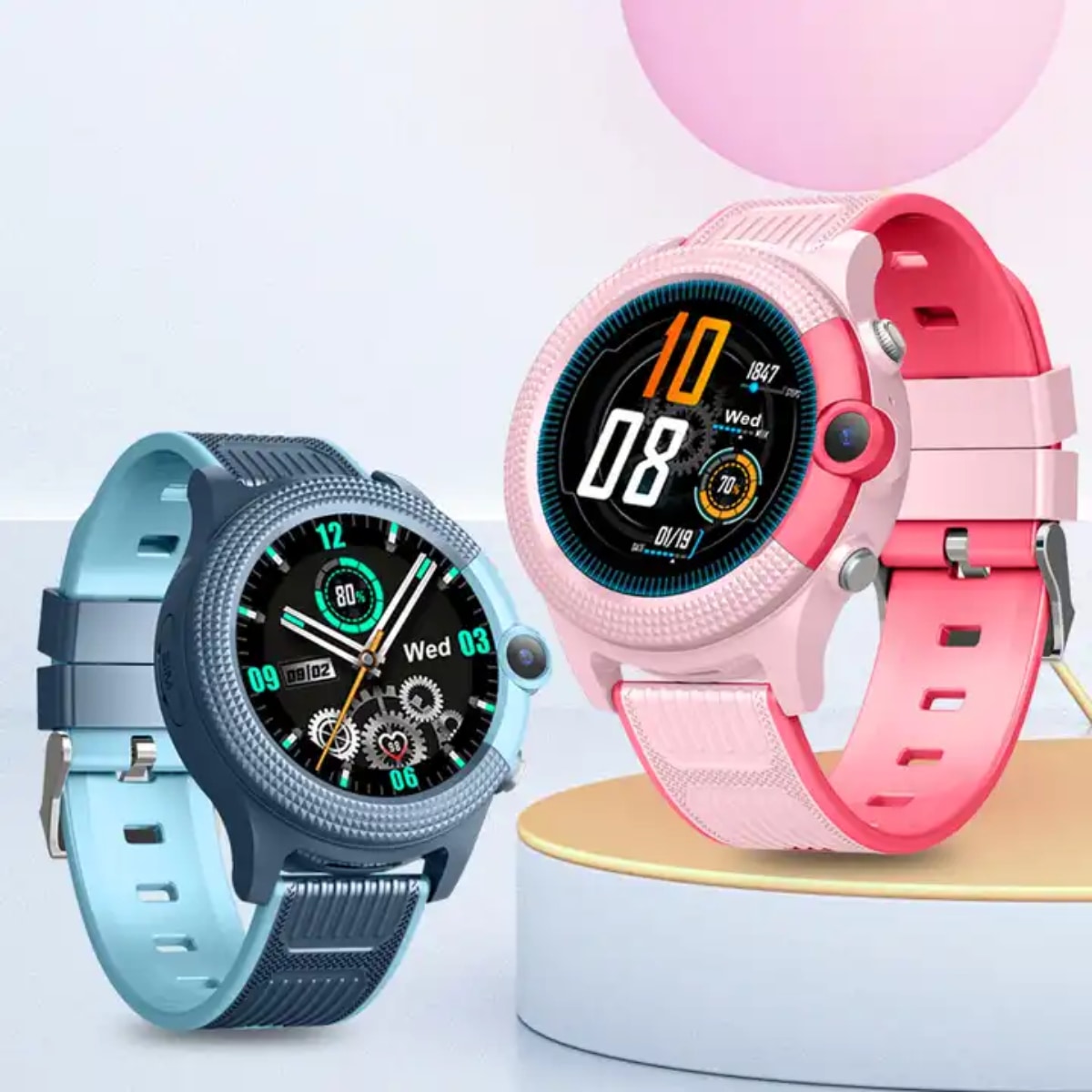 Barnsmartwatch med GPS, kamera och samtalsfunktion för en säker vardag