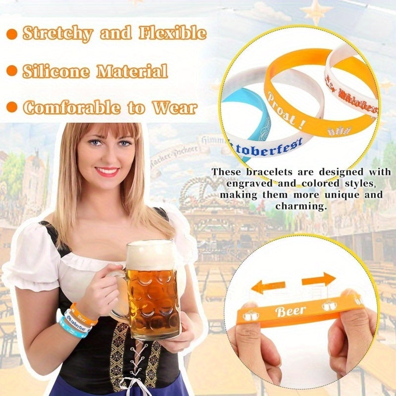 Set med silikonarmband (24 stycken) – WiesnBand Oktoberfest 2026
