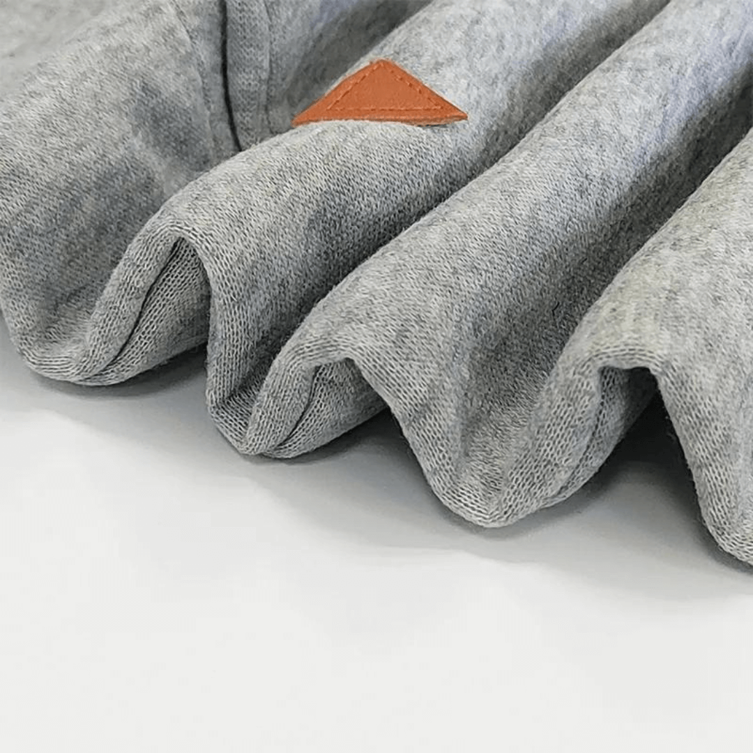 Höstlig hoodie sweatkjol med fickor - Isabella