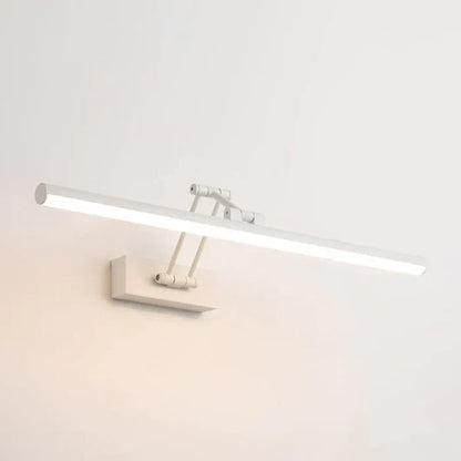 Moderne LED-Bilderleuchte, weiß, wandmontiert, minimalistisch, energiesparend.