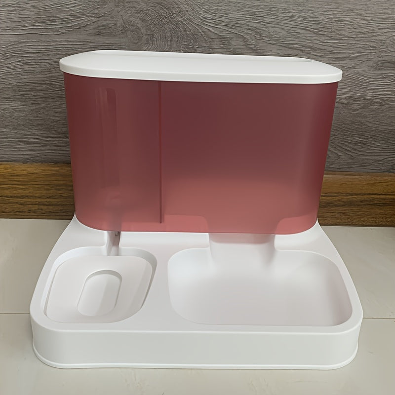 Rosa und weißer Seifenspender aus Kunststoff, modern, Badezimmerzubehör, Wandmontage.