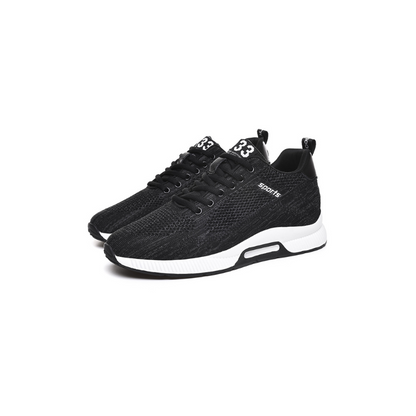 Schwarze Sportschuhe Herren, atmungsaktiv, rutschfest, modisch, bequem, Freizeit Sneaker.