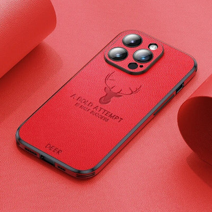 Lyxigt iPhone-fodral i hjortskinn - Veltro