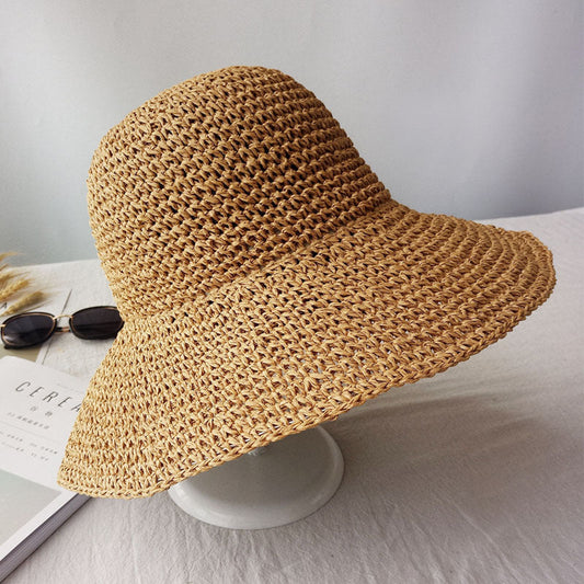 Lätt nedåtbucklad retro platt sommarmössa – Emma