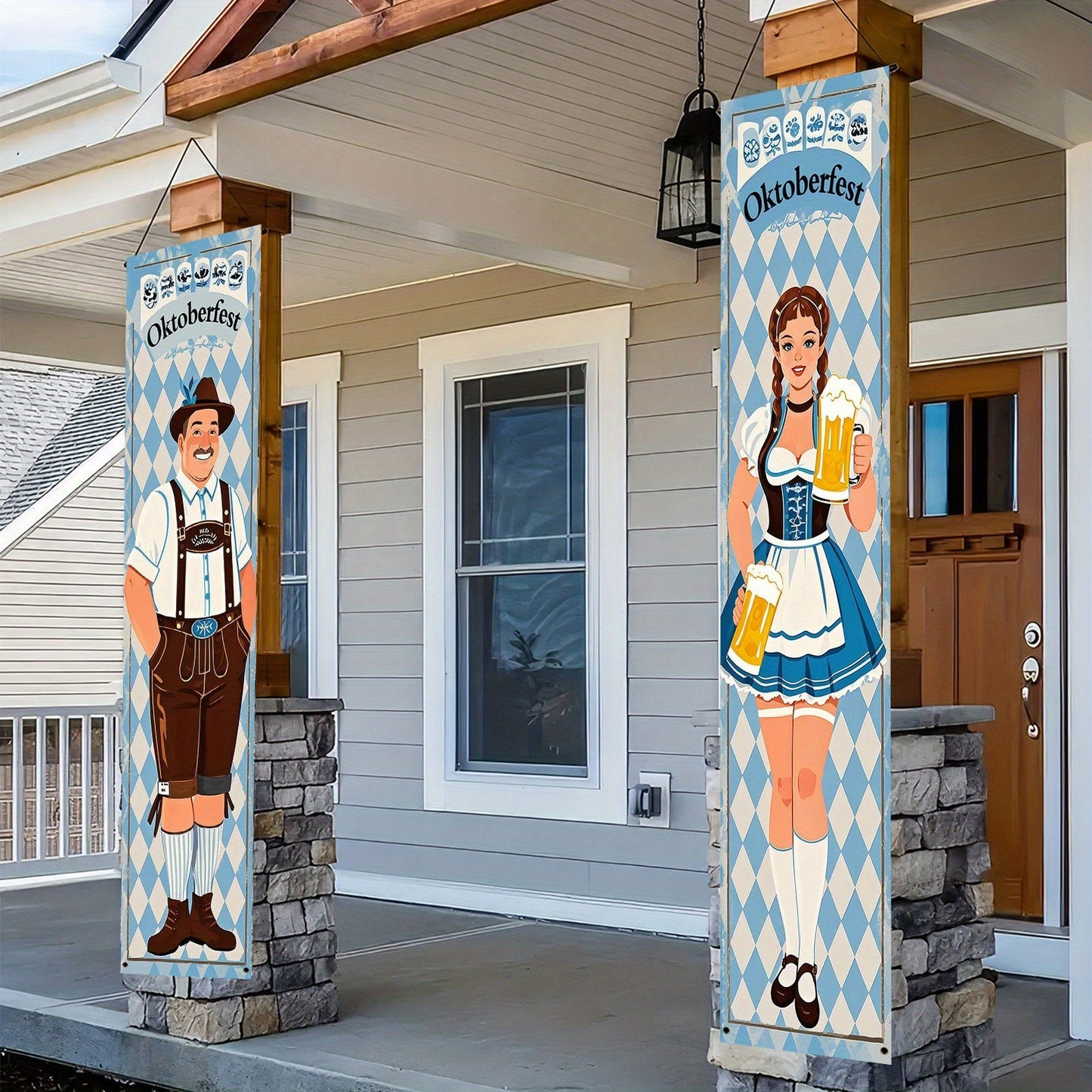 Oktoberfest-bannerset i polyester – WiesnWillkommen Oktoberfest 2026