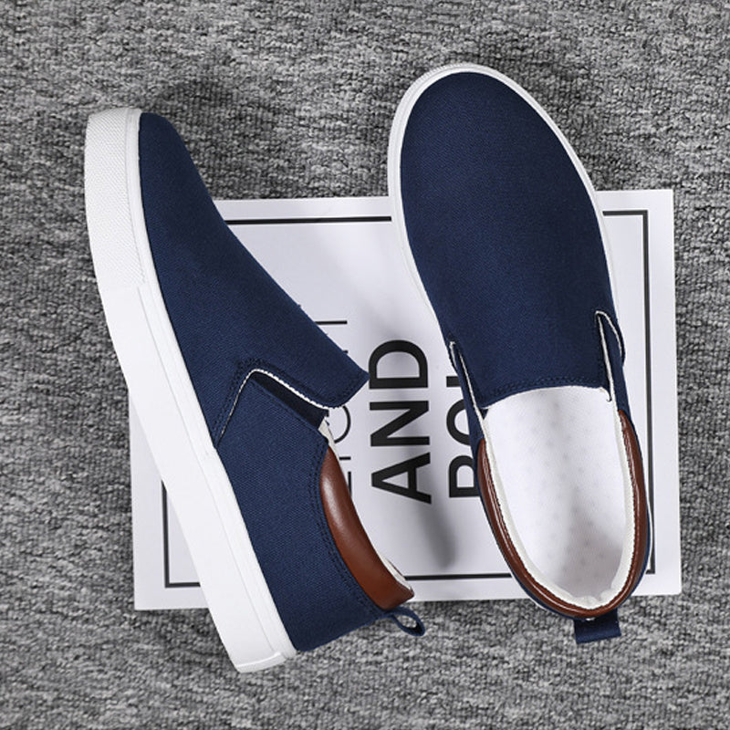 Slip-on-herrskor i canvas – Lennard