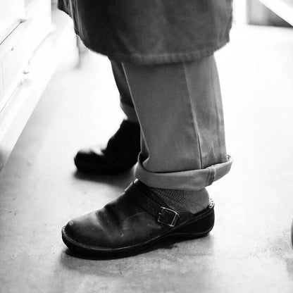 Höstliga lyxiga skinnslippers för män – Elias