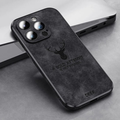 Lyxigt iPhone-fodral i hjortskinn - Veltro
