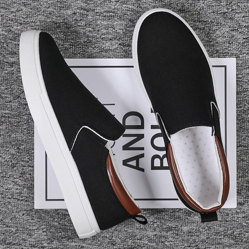 Slip-on-herrskor i canvas – Lennard