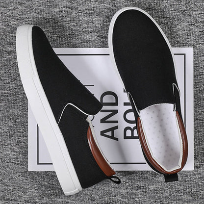 Slip-on-herrskor i canvas – Lennard
