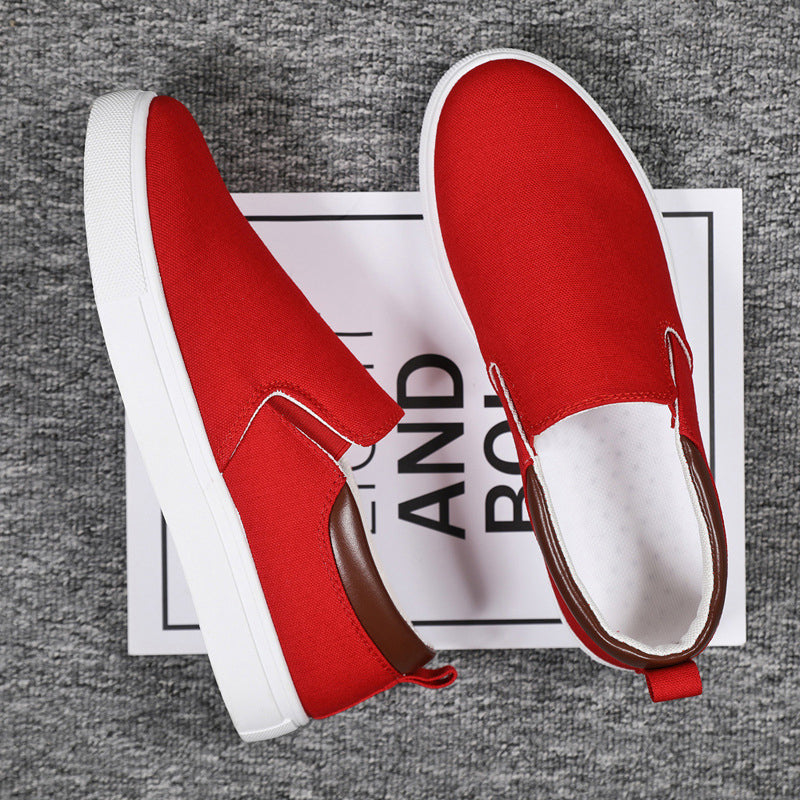 Slip-on-herrskor i canvas – Lennard