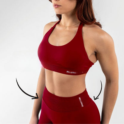 3-delat push-up-sportset – Ilana | Omedelbart lyft! för den perfekta passformen