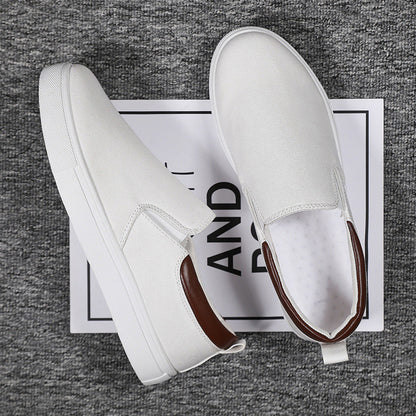 Slip-on-herrskor i canvas – Lennard