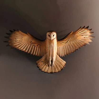 Träväggdekor – Uggla “Majestic”