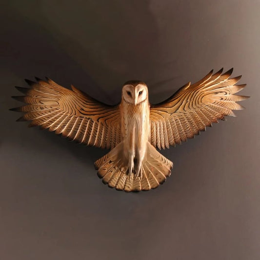 Träväggdekor – Uggla “Majestic”