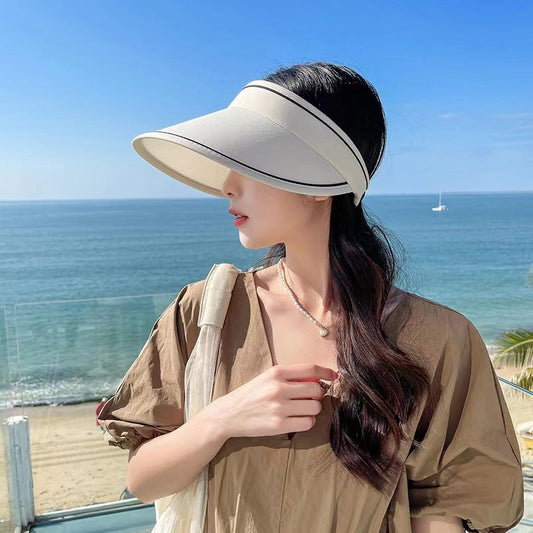 Trendig rullande solhatt med extra skydd – FoldSun Pro