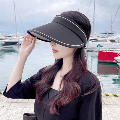 Trendig rullande solhatt med extra skydd – FoldSun Pro