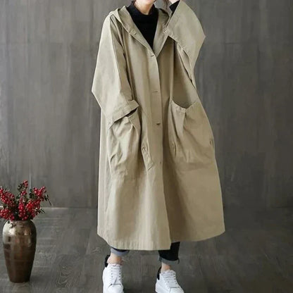 Trendigt oversized trenchcoat för dam - Maren höstutgåva
