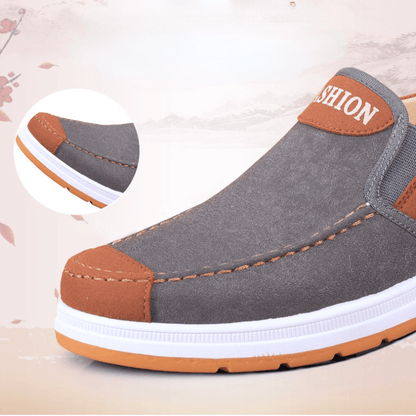 Slip-on canvas-skor för herr – Matteo, höstutgåvan