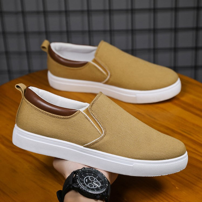 Slip-on-herrskor i canvas – Lennard
