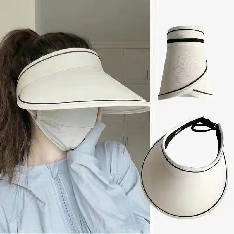 Trendig rullande solhatt med extra skydd – FoldSun Pro