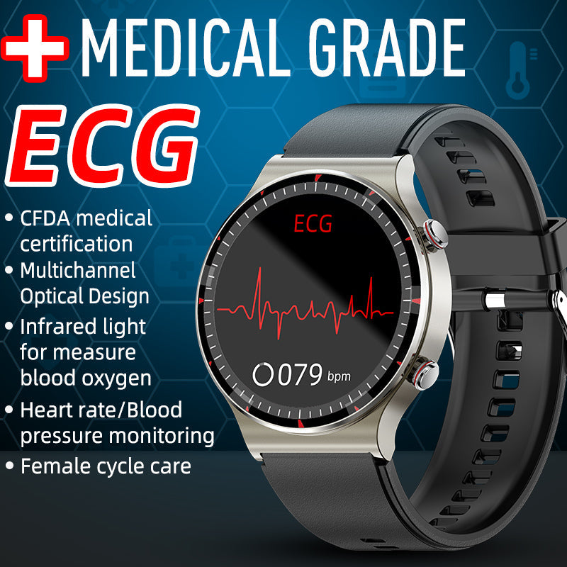EKG-smartwatch med blodsyre- och hjärtfrekvenssensor – CardioTrack