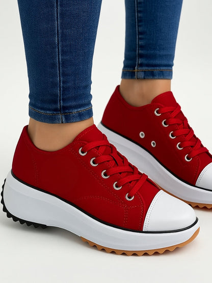 Plattformsneakers med klack – Dalia