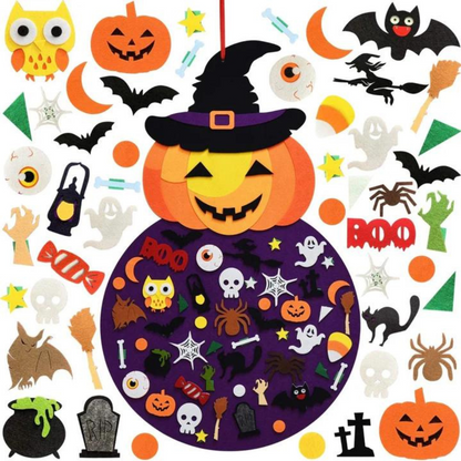 Halloween DIY filtbräda med pumpa – SpookyBoard