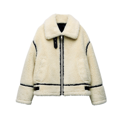 Teddy Pilotjacka - Dilara | Trendig, Varm, Oversized & Stilig!