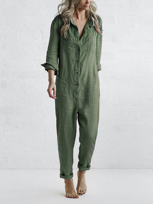 Lättsamma jumpsuit - Liv | 100 % bomull, med praktiska fickor